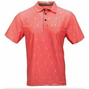 $85 SUNDAY CREW Los Angeles Boutique Golf Polo Sun Protection SPF 50 Hawaiian XL